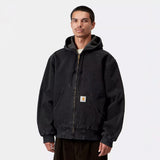 Carhartt WIP OG ACTIVE JACKET, Black Stone Washed