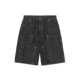Carhartt WIP OG DOUBLE KNEE SHORT SNAKE CAMO, Black
