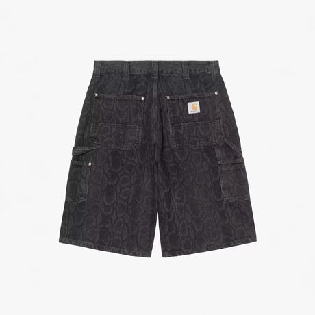 Carhartt WIP OG DOUBLE KNEE SHORT SNAKE CAMO, Black