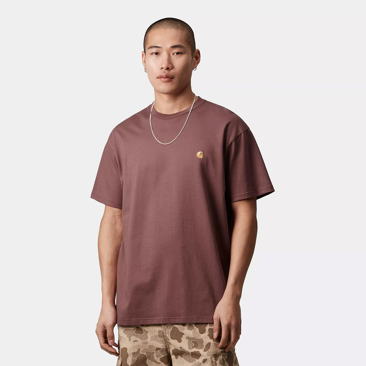 Carhartt WIP S/S CHASE T-SHIRT, Dusky Pink
