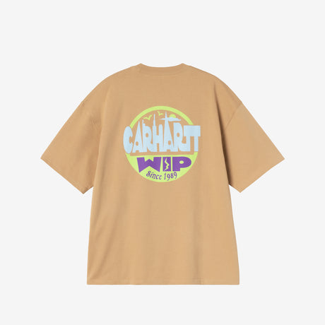 Carhartt WIP S/S LUGGAGE LABEL T-SHIRT, Dusty H Brown