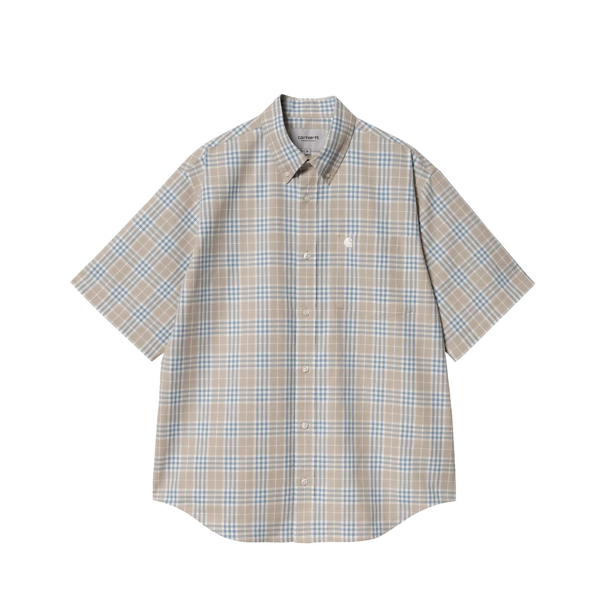Carhartt WIP S/S NIVEN SHIRT NIVEN CHECK, Wall/Wax