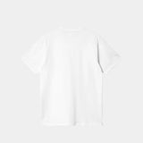 Carhartt WIP S/S POCKET HEART T-SHIRT, White/Red