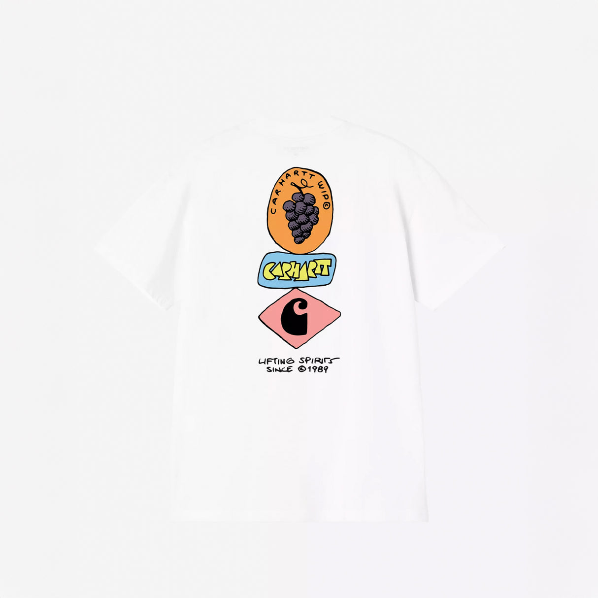 Carhartt WIP S/S STACKED GRAPES T-SHIRT, White
