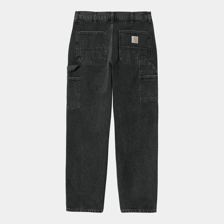 Carhartt WIP SINGLE KNEE PANT, Black Stone Washed