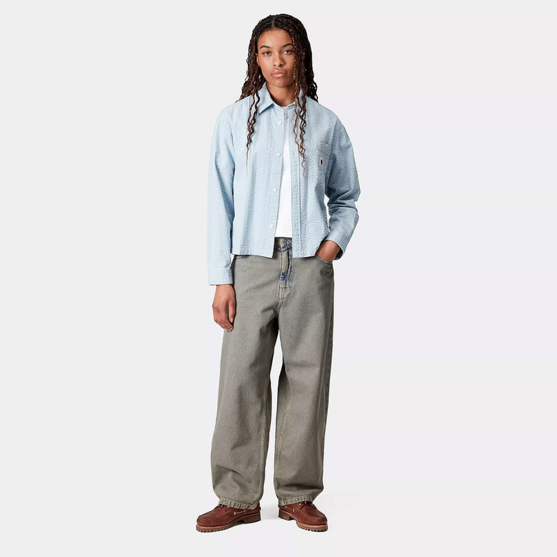 Carhartt WIP W' BRANDON PANT, Blue/Leather
