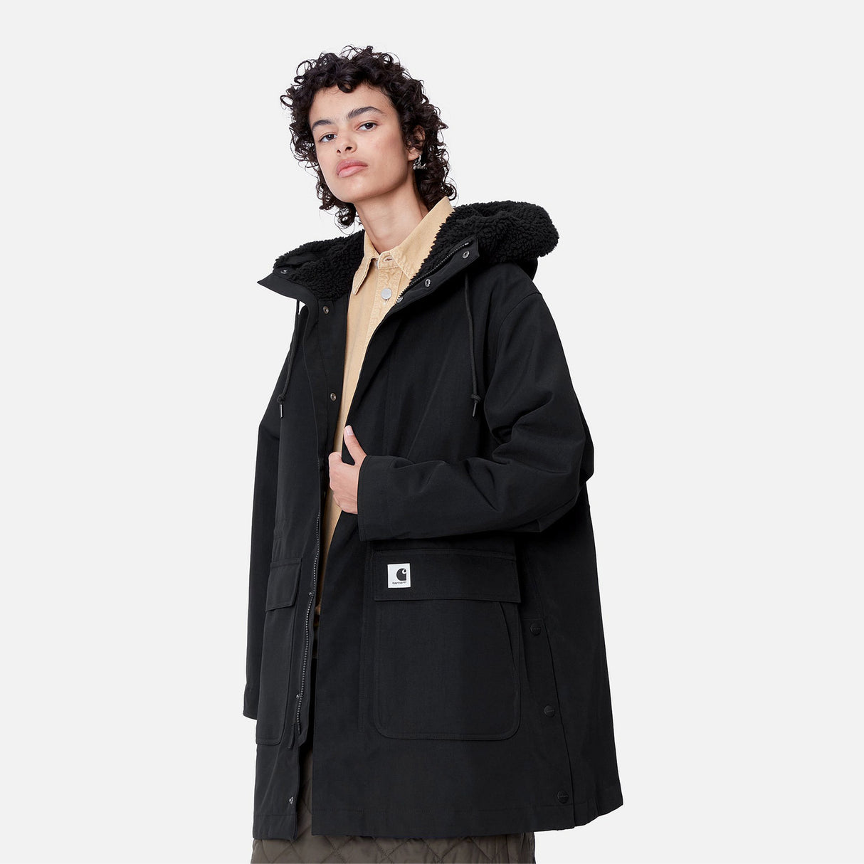 Carhartt WIP W' CLARTON PARKA, Black