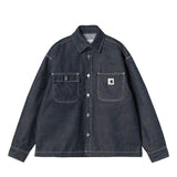 Carhartt WIP W' LOUIS SHIRT JACKET, Blue Rigid