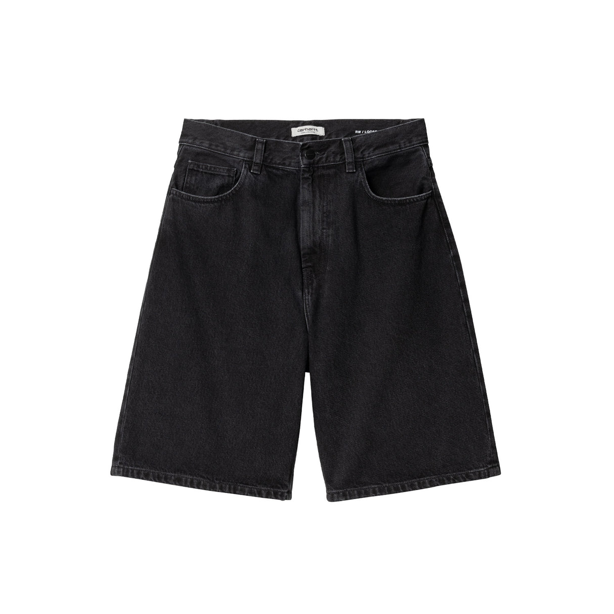 Carhartt WIP W' BRANDON SHORT, Black Stone Washed