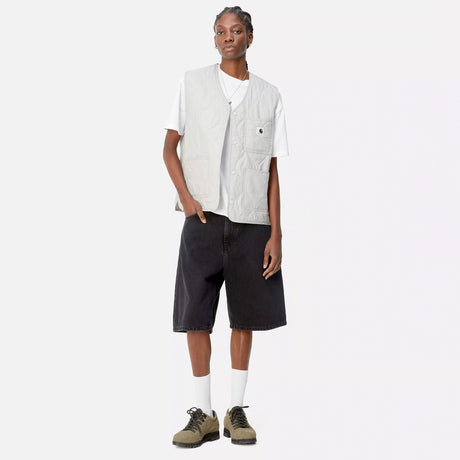 Carhartt WIP W' BRANDON SHORT, Black Stone Washed
