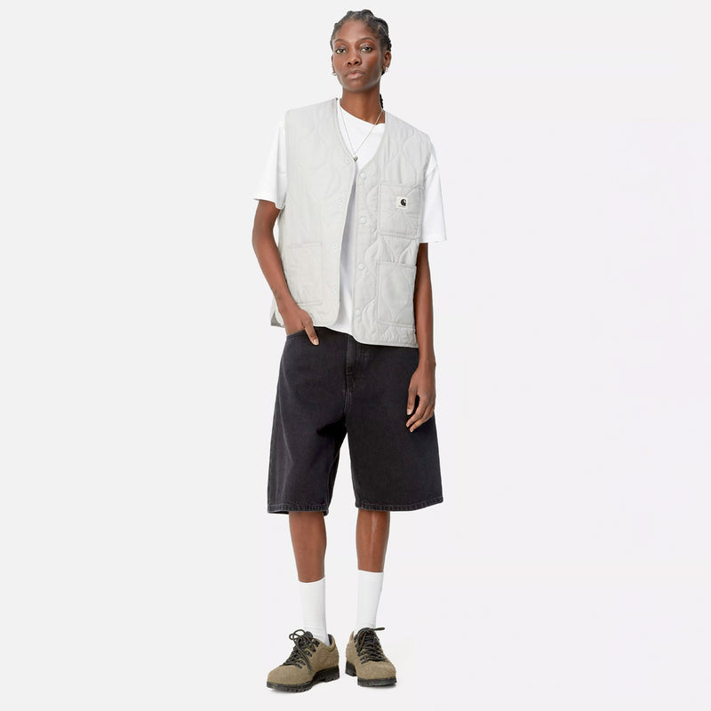 Carhartt WIP W' BRANDON SHORT, Black Stone Washed