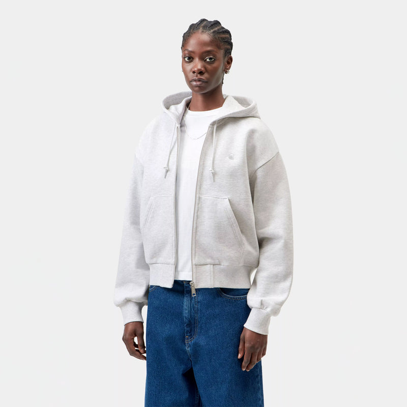 Carhartt WIP W' HOODED CASEY JACKET, Ash Heather/Silver