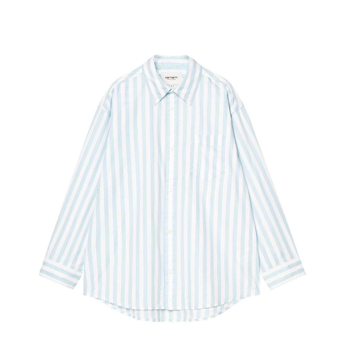 Carhartt WIP W' L/S ROYCE SHIRT, Icaria/White