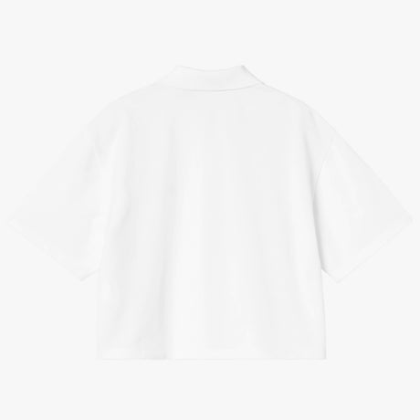 Carhartt WIP W' S/S CARHARTT SCRIPT POLO T-SHIRT, White