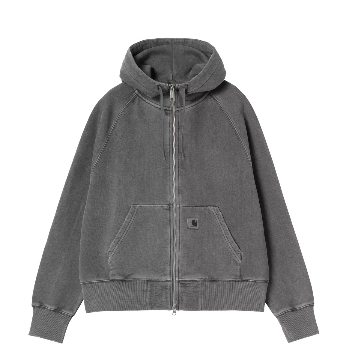 W' HOODED TORION JACKET, Black Grind Wash