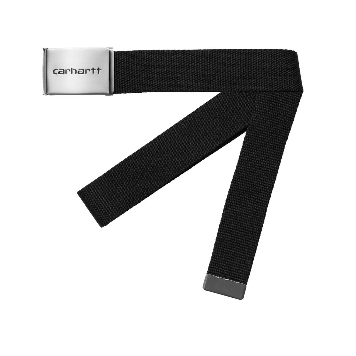 Carhartt WIP CLIP BELT CHROME, Black