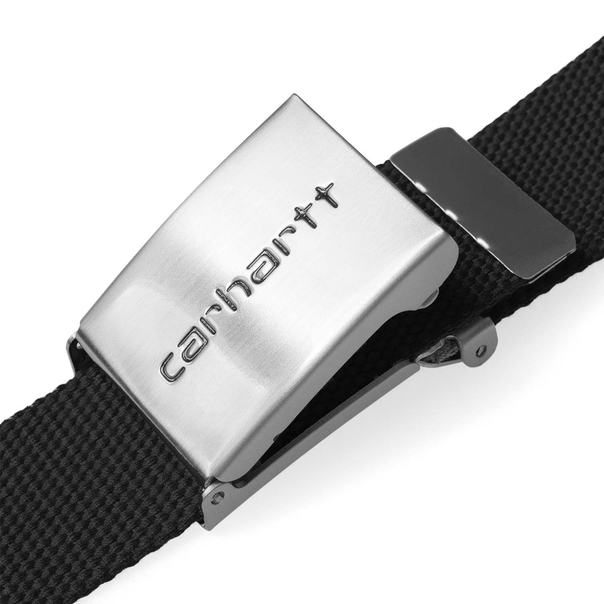 Carhartt WIP CLIP BELT CHROME, Black