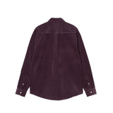 Carhatt WIP L/S MADISON FINE CORD SHIRT, Cozy Purple/Wax