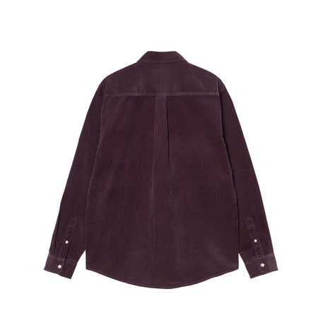 Carhatt WIP L/S MADISON FINE CORD SHIRT, Cozy Purple/Wax