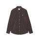 Carhatt WIP L/S MADISON FINE CORD SHIRT, Shale/Wax