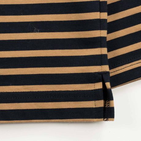 Nicholson & Nicholson COAST L/S T-SHIRT, Navy/Beige