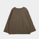 Nicholson & Nicholson COAST L/S T-SHIRT, Navy/Beige