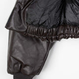 Acne Studios COATED BOMBER JACKET, Dark Brown