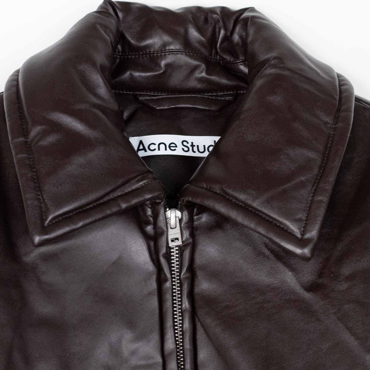 Acne Studios COATED BOMBER JACKET, Dark Brown