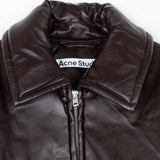 Acne Studios COATED BOMBER JACKET, Dark Brown