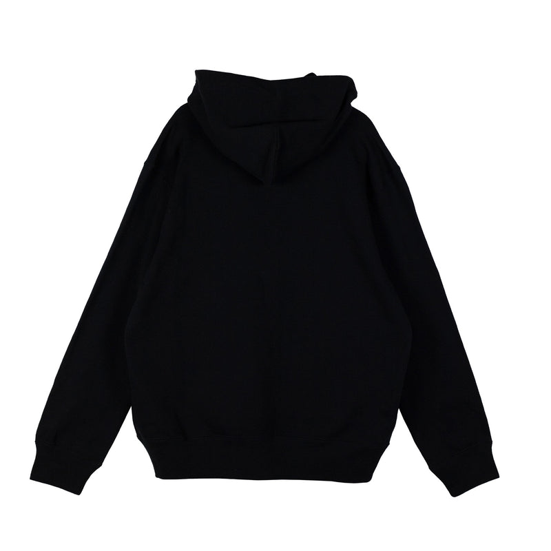 Comme des Garçons PLAY  DOUBLE HEART HOODED SWEATSHIRT ZIP, Black