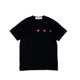 Comme des Garçons PLAY PRINTED HEART T-SHIRT, Black