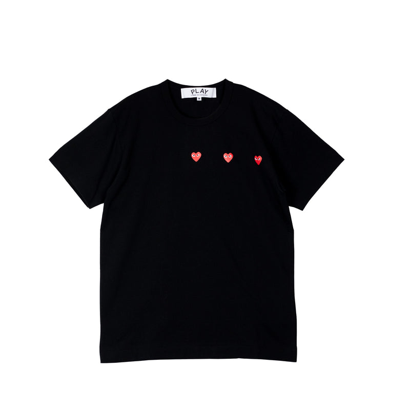 Comme des Garçons PLAY PRINTED HEART T-SHIRT, Black