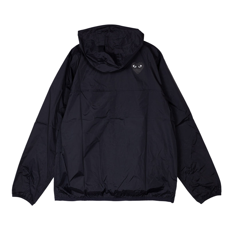 Comme des Garçons PLAY X K-WAY ZIP JACKET, Black