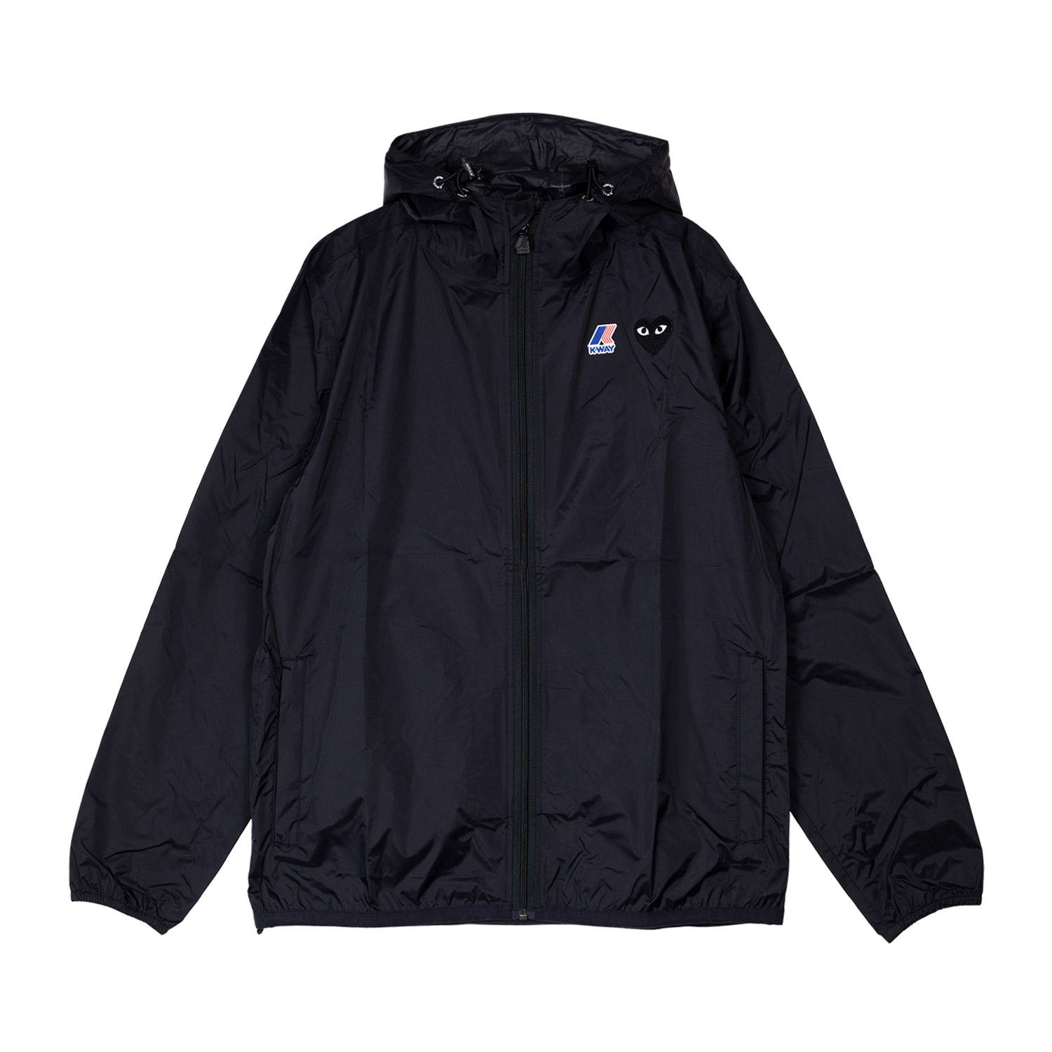 Comme des Garçons PLAY X K-WAY ZIP JACKET, Black – Beamhill