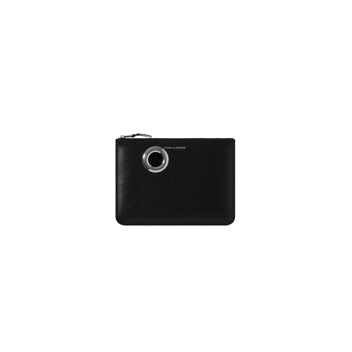 Comme des Garçons WALLET SA5100SE SILVER EYELET, Black