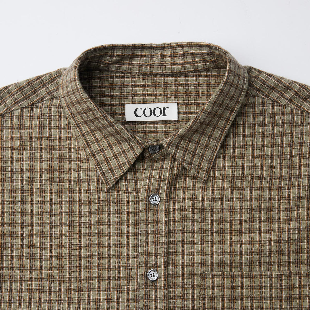 Coor GUN CLUB CHECK SHIRT, Sand Green
