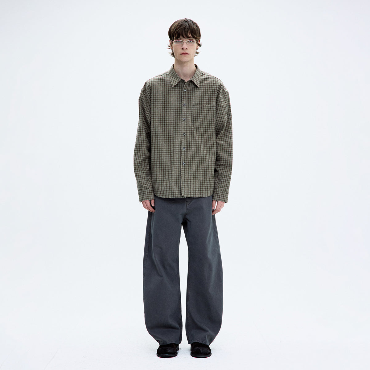 Coor GUN CLUB CHECK SHIRT, Sand Green