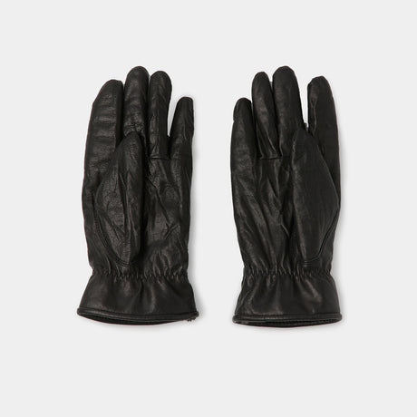 Coor VEGETABLE PLEATED WASHED GLOVES, Black