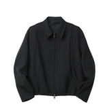 Coor WOOL BLOUSON JUMPER, Black