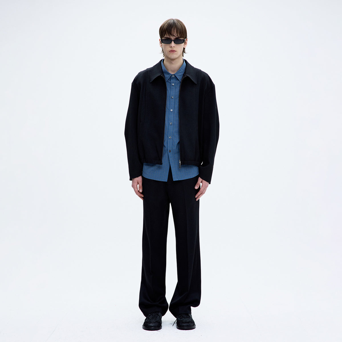Coor WOOL BLOUSON JUMPER, Black