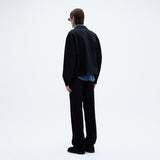 Coor WOOL BLOUSON JUMPER, Black