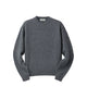 Coor WOOL CROPPED CREWNECK SWEATER, Melange Grey