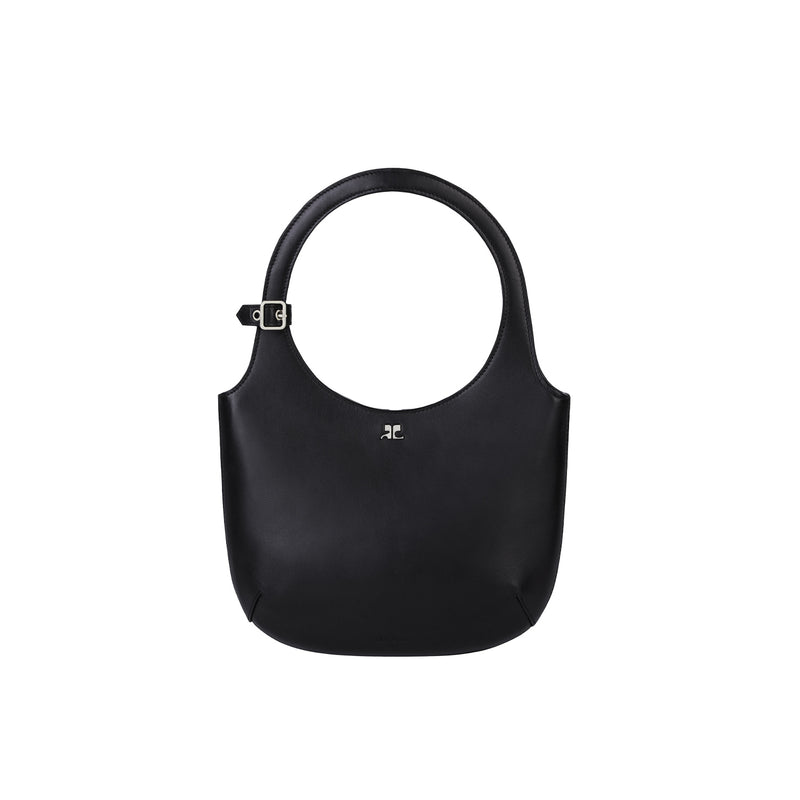 courrèges HOLY LEATHER BAG, Black