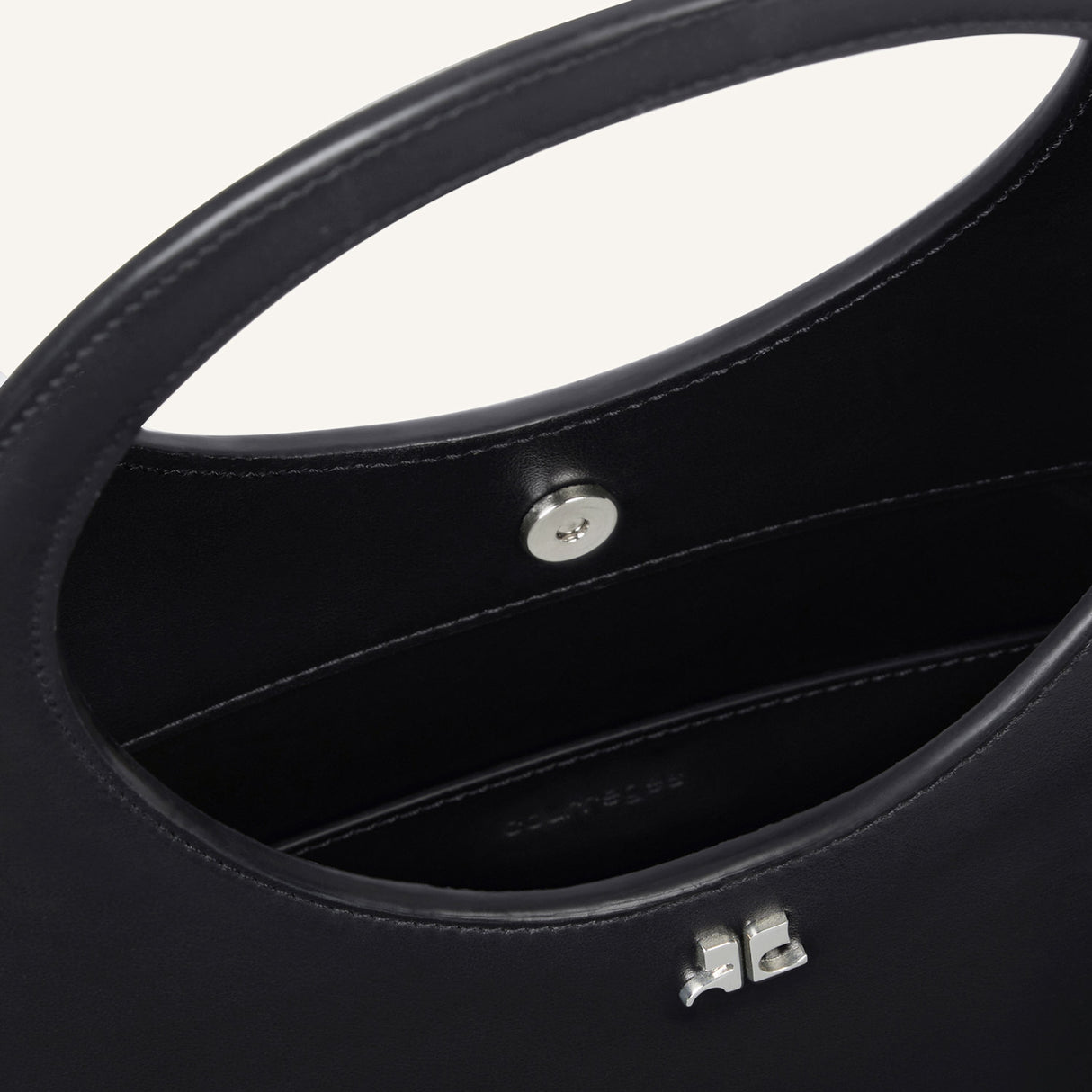 courrèges HOLY LEATHER BAG, Black