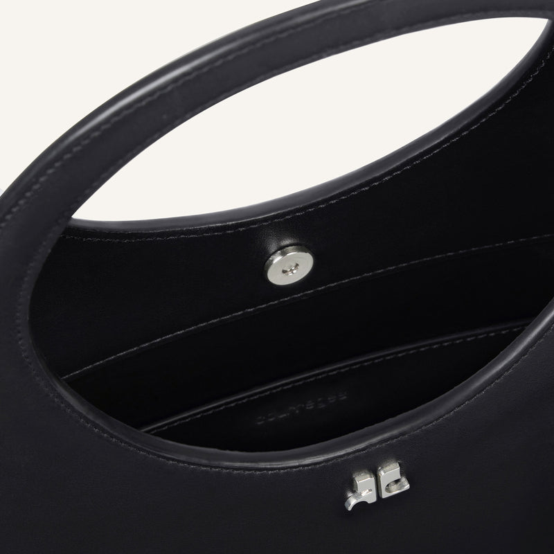 courrèges HOLY LEATHER BAG, Black