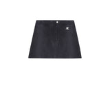 COURREGES REEDITION VINYL MINI SKIRT BLACK