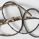 Dries Van Noten STUDDED LEATHER BELT, Beige