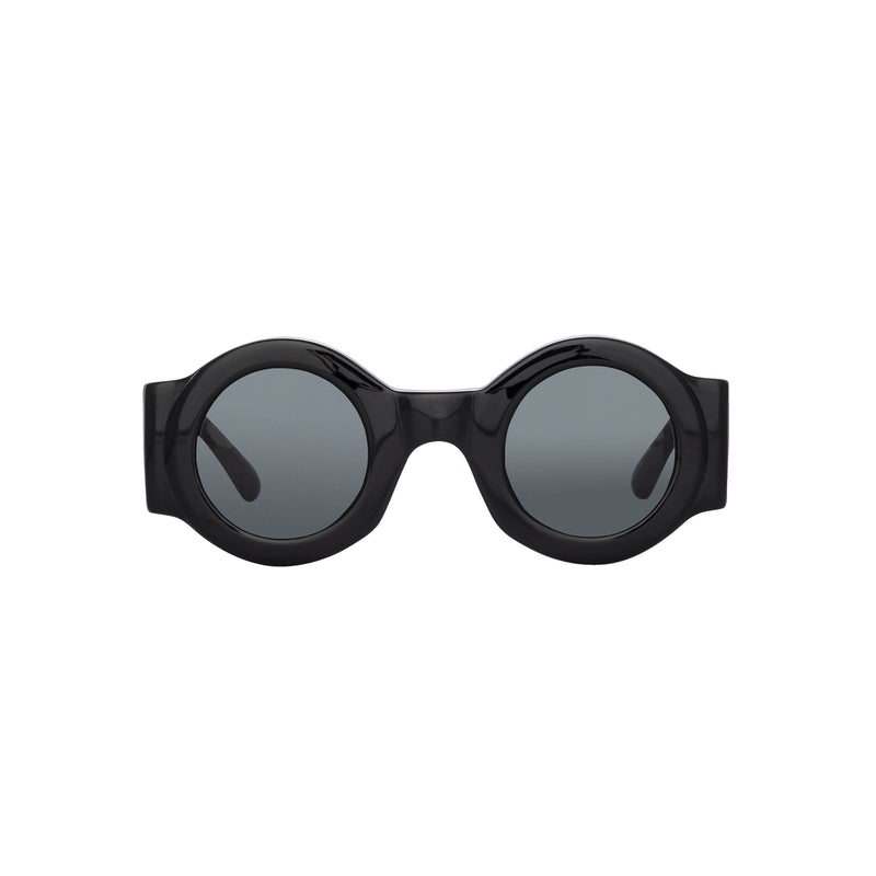 Linda Farrow X Dries Van Noten ROUND SUNGLASSES, Black
