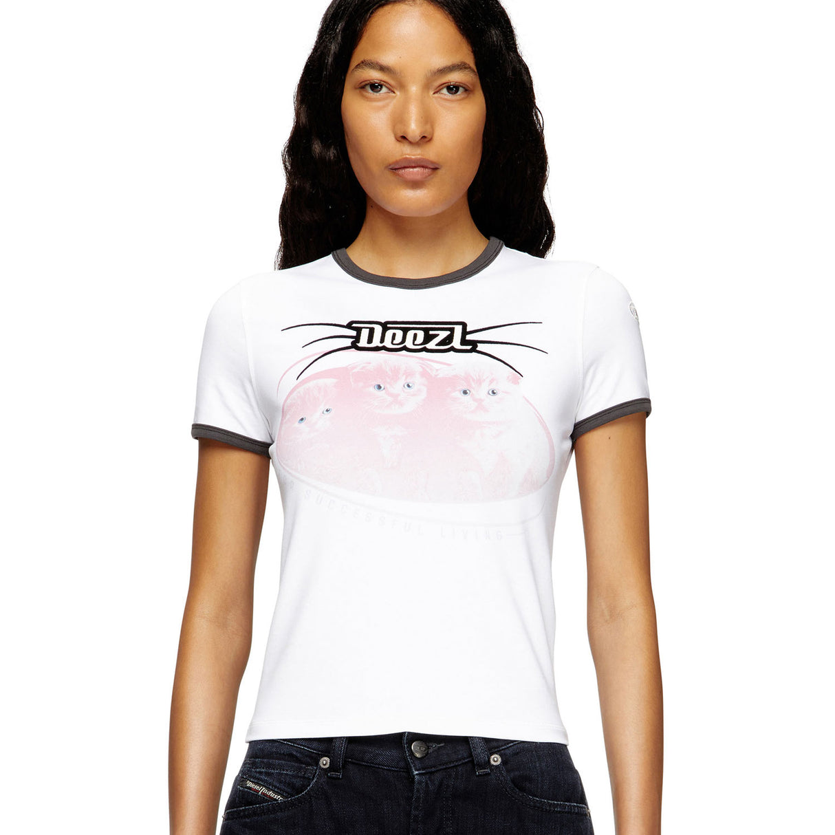 Diesel T-UNCUTIES-LONG-R13, White