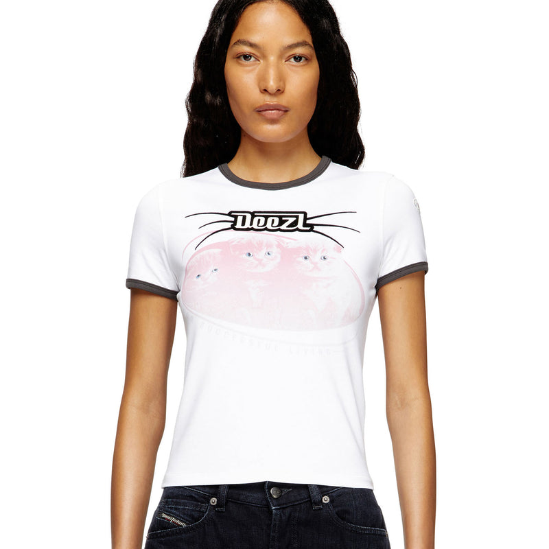 Diesel T-UNCUTIES-LONG-R13, White